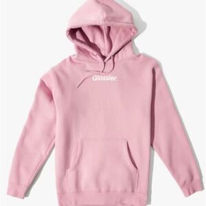 Glossier Blush Pink Pullover Hoodie